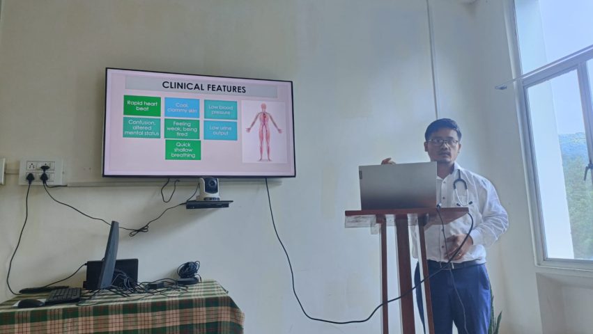 CME taken up by Dr Shonshan on Shock Management