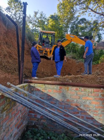 Deep burial pit construction